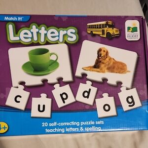 The Learning Journey Match It! Letters Puzzle